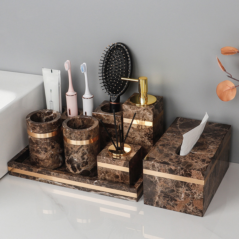 Zara Home Bathroom - Temper Set kamar mandi, marmer alami
