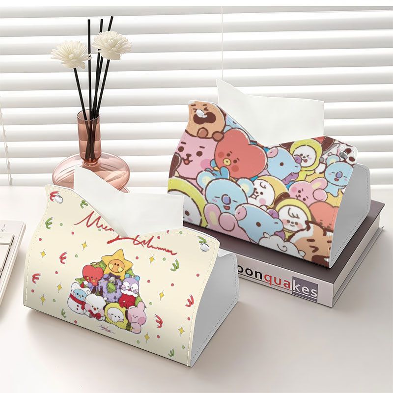 Home Goods Bathroom - Kotak tisu bertema idola BT21 dengan
