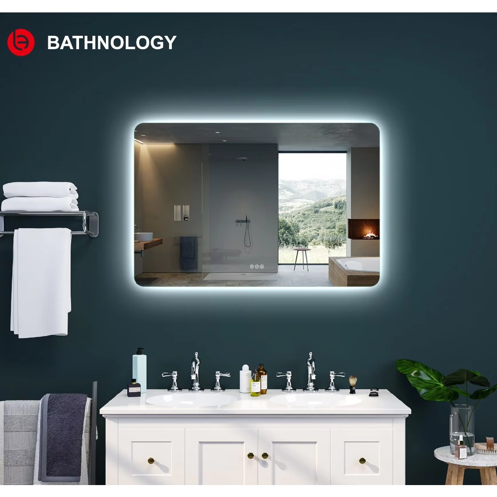 Bathroom Mirror Led - Cermin LED Persegi Panjang Besar dengan