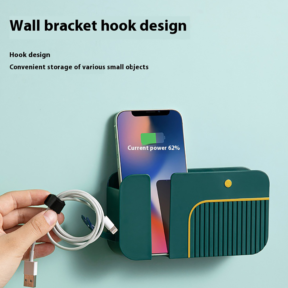 Home Essentials Bathroom Rack - Rak Penyimpanan Dinding Retro Tanpa Paku,