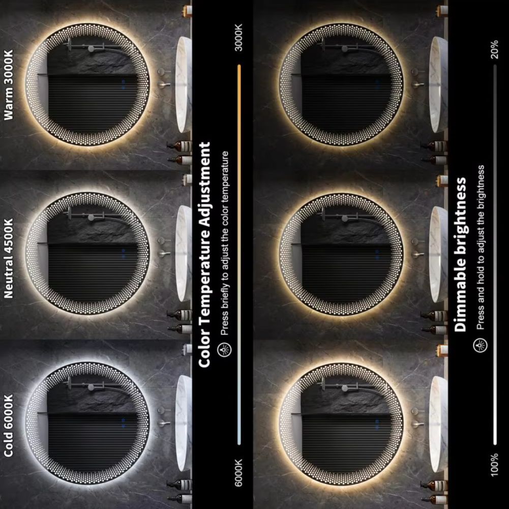 Bathroom Mirror Led - Cermin Kamar Mandi LED Bulat 3
