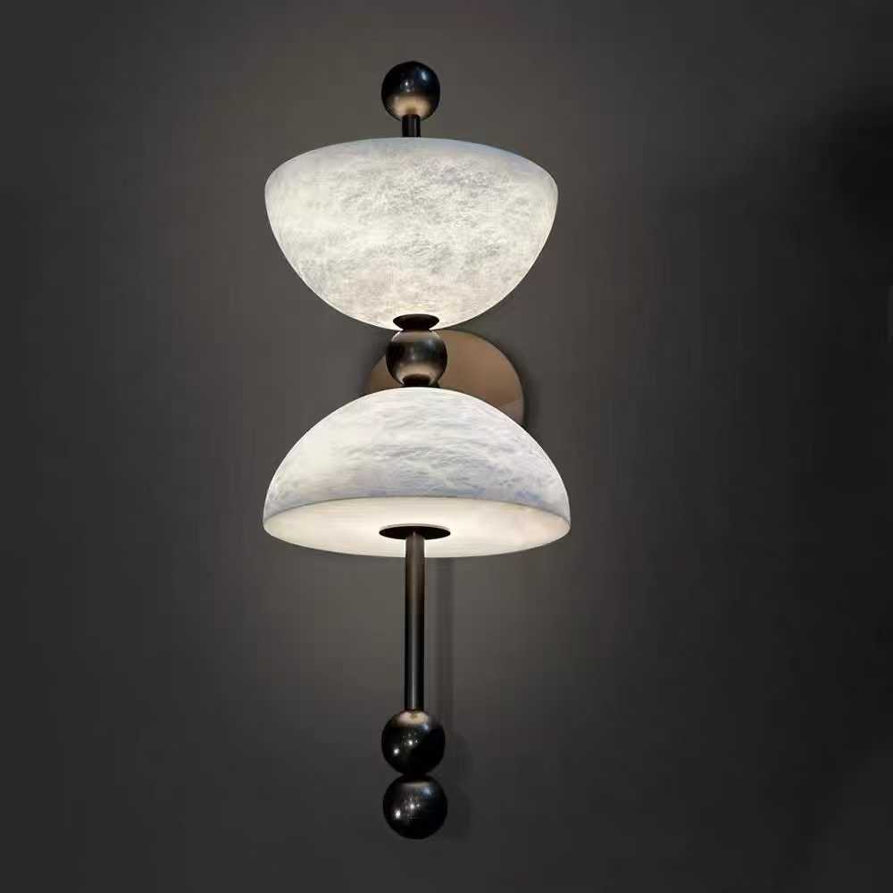 Home Bathroom Lighting Design - Lampu Dinding LED Marmer Spanyol Alami