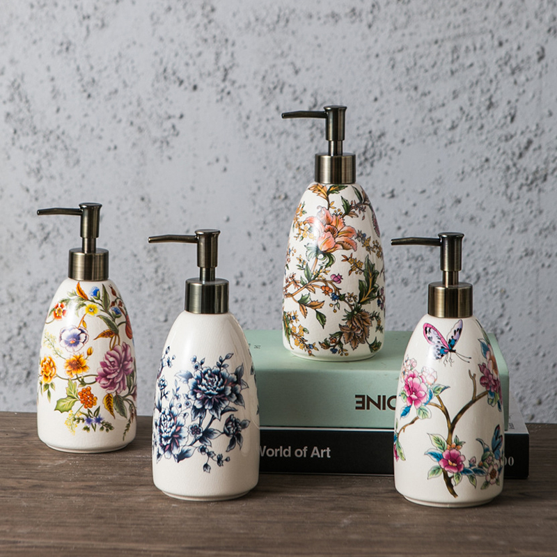 Zara Home Bathroom - Botol Lotion Keramik Antik 300ML Dispenser