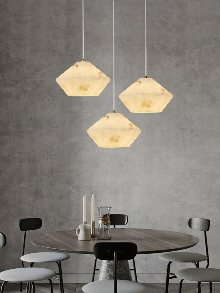 Home Bathroom Lighting Design - Lampu Gantung Batu Alam Modern Desainer,