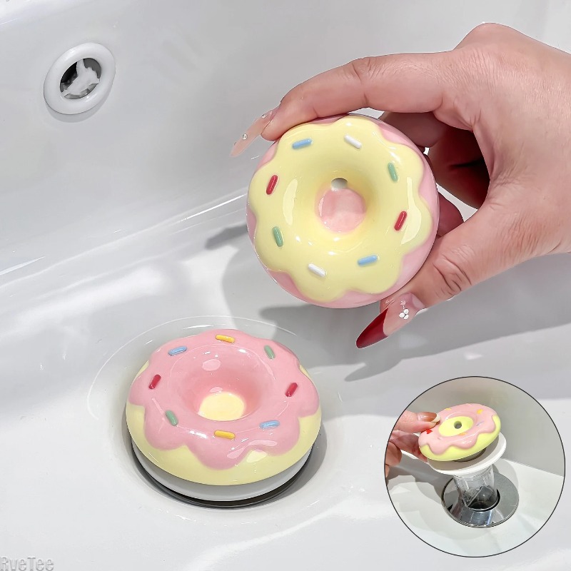 Home Hardware Bathroom Sinks - Penutup Saluran Air Keramik Bentuk Donat