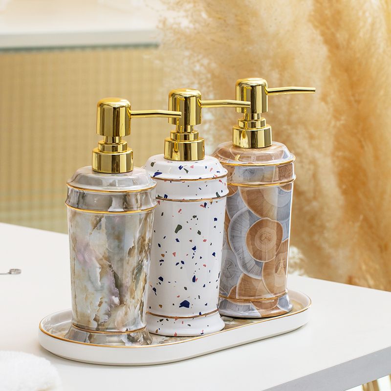 Zara Home Bathroom - Botol pembersih tangan keramik Nordik, Dispenser