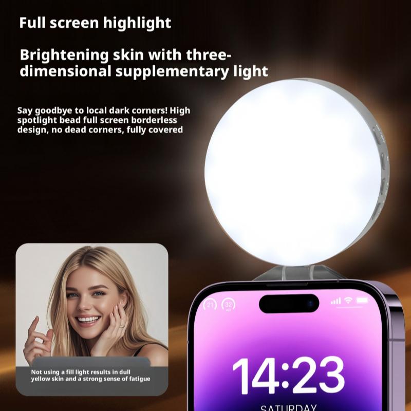Bathroom Mirror Led - Lampu Isi Ulang Magnetik untuk Ponsel,