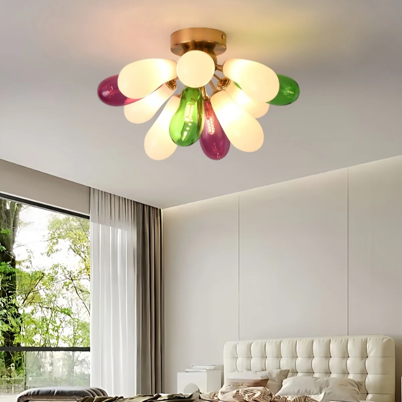 Lampu Gantung Kaca Berwarna De - Home Bathroom Lighting Design ulasan dan harga