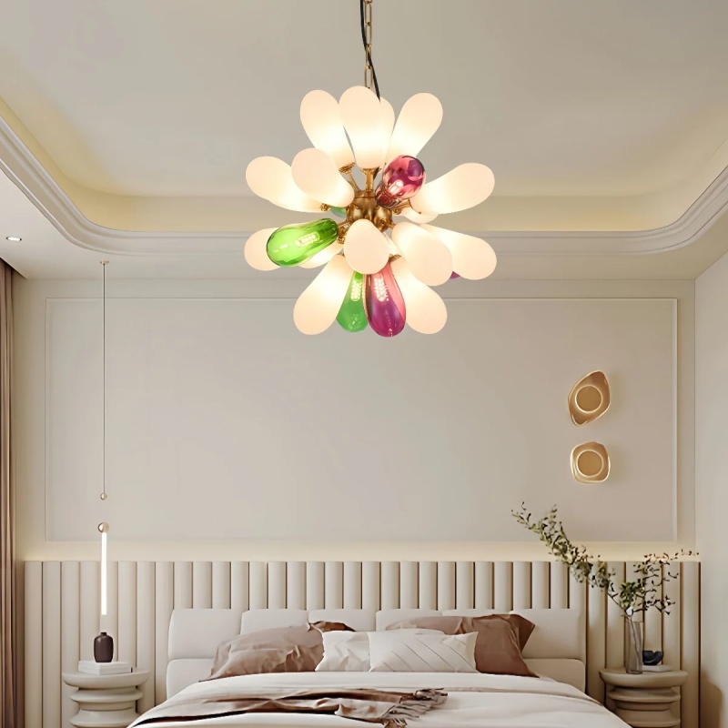 Lampu Gantung Kaca Berwarna De - Home Bathroom Lighting Design ulasan dan harga