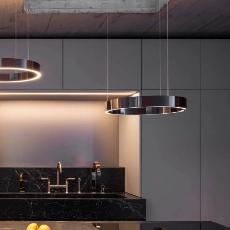 Lampu Gantung LED Lingkaran De - Home Bathroom Lighting Design ulasan dan harga