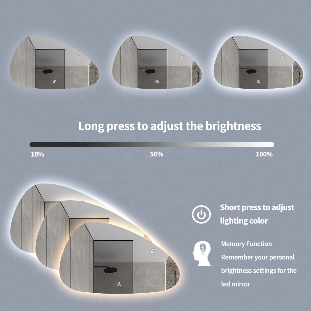 Cermin Kamar Mandi LED Pintar  - Bathroom Mirror Led ulasan dan harga