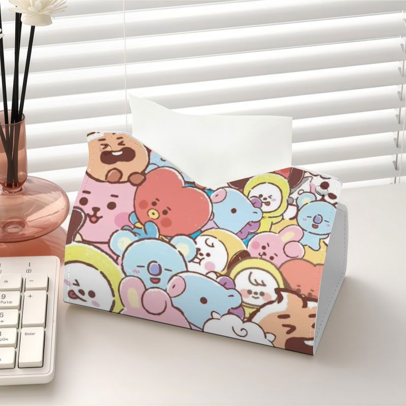 Kotak tisu bertema idola BT21  - Home Goods Bathroom ulasan dan harga