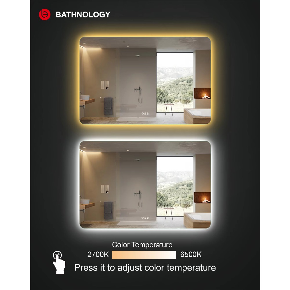 Cermin LED Persegi Panjang Bes - Bathroom Mirror Led ulasan dan harga