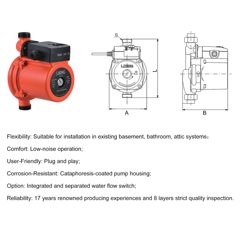 Pompa Sirkulasi Air Panas Diaf - Home Bathroom Pressure Pump ulasan dan harga