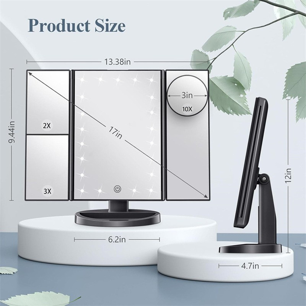 Cermin Rias Lipat Kamar Mandi, - Bathroom Mirror Led ulasan dan harga