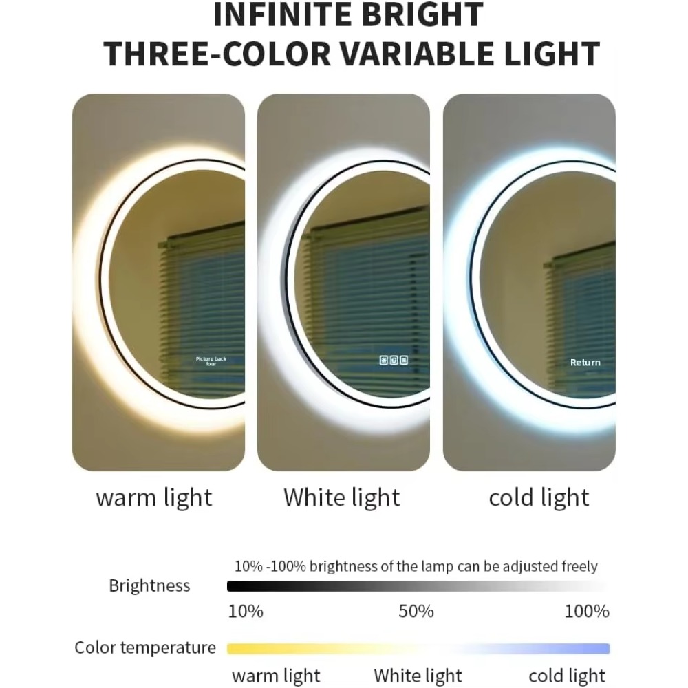 Cermin Kamar Mandi LED Pintar  - Bathroom Mirror Led ulasan dan harga