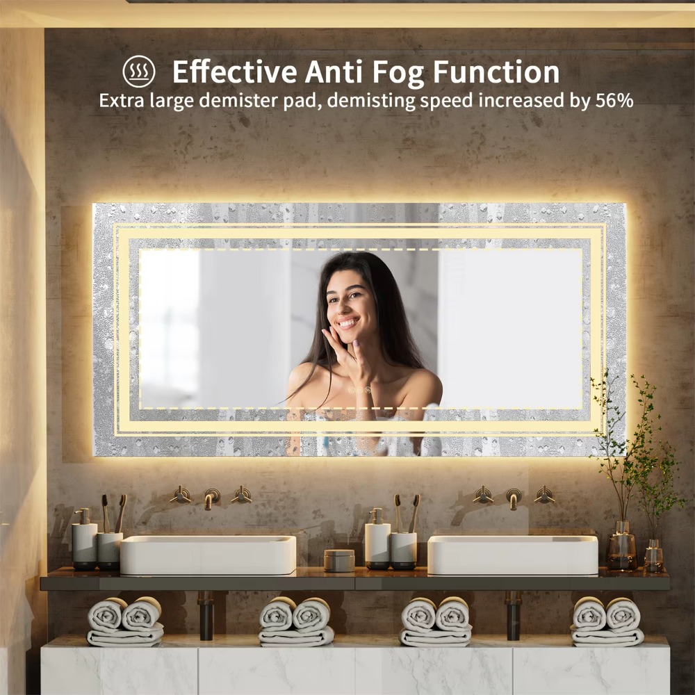 Cermin Dinding Ukuran Besar un - Bathroom Mirror Led ulasan dan harga