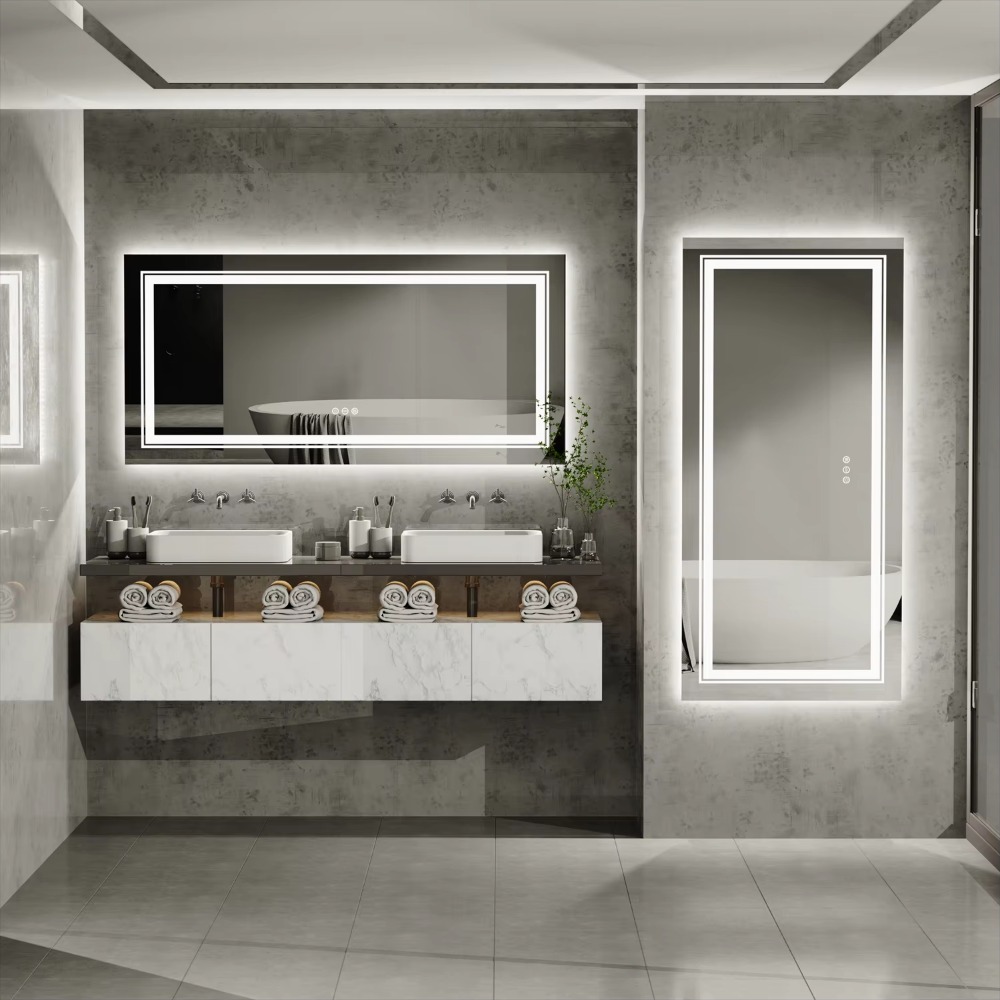 Cermin Dinding Ukuran Besar un - Bathroom Mirror Led ulasan dan harga