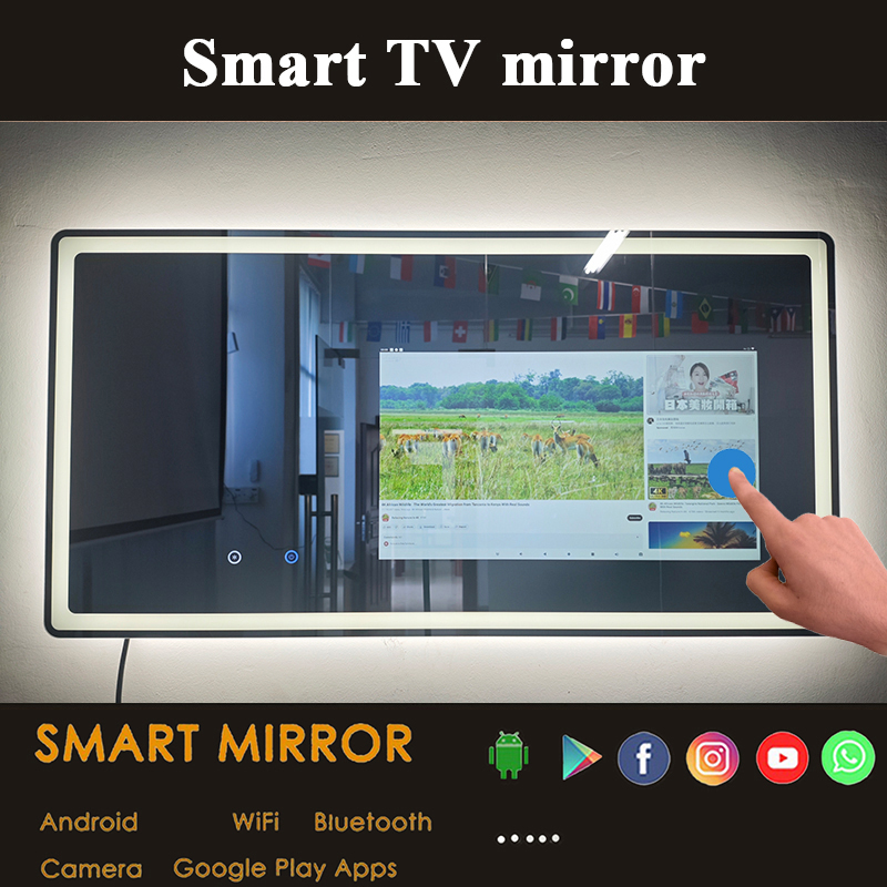 Cermin Kamar Mandi Persegi Pan - Bathroom Mirror Led ulasan dan harga