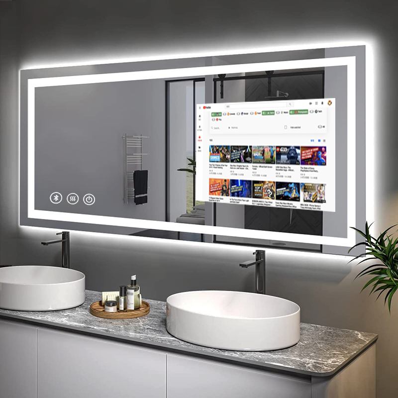 Cermin Kamar Mandi Persegi Pan - Bathroom Mirror Led ulasan dan harga