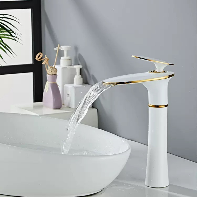 Keran Air Terjun Putih/Hitam E - Home Hardware Bathroom Sinks ulasan dan harga