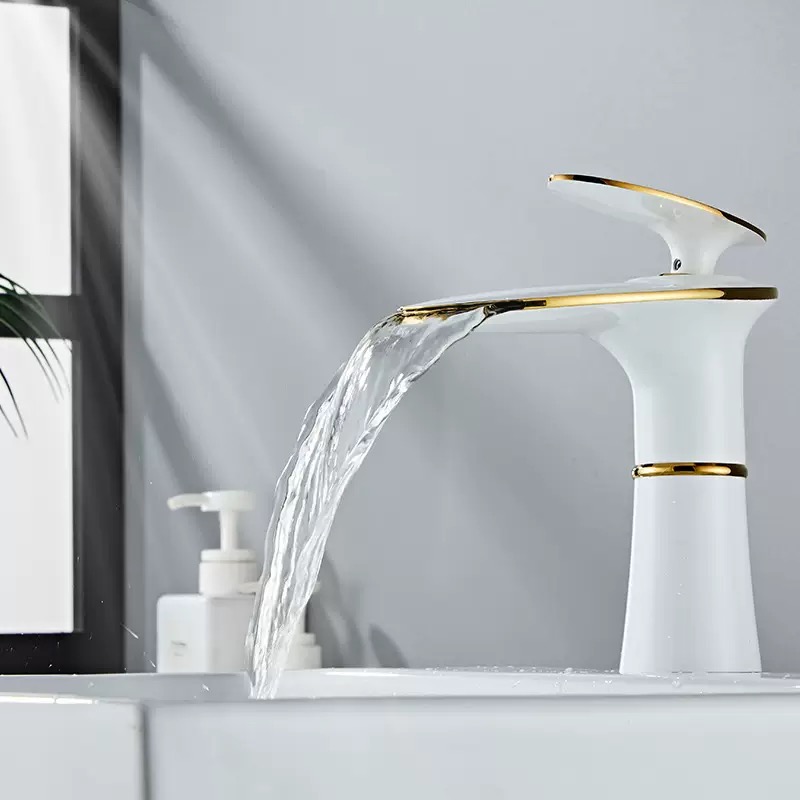 Keran Air Terjun Putih/Hitam E - Home Hardware Bathroom Sinks ulasan dan harga