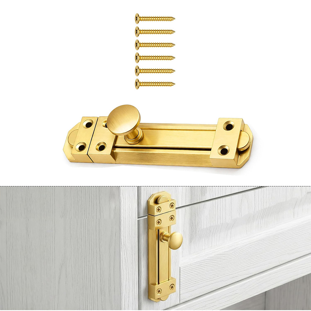 Kunci Pintu Geser Kuningan Pad - Home Bathroom Door ulasan dan harga