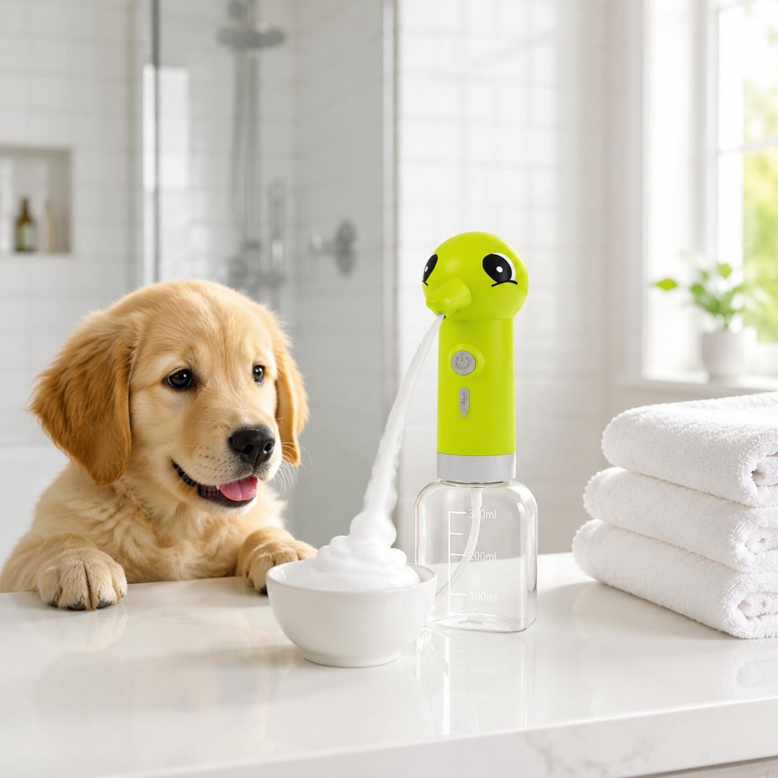 Dispenser Busa Mandi Hewan Pel - Home Bath ulasan dan harga