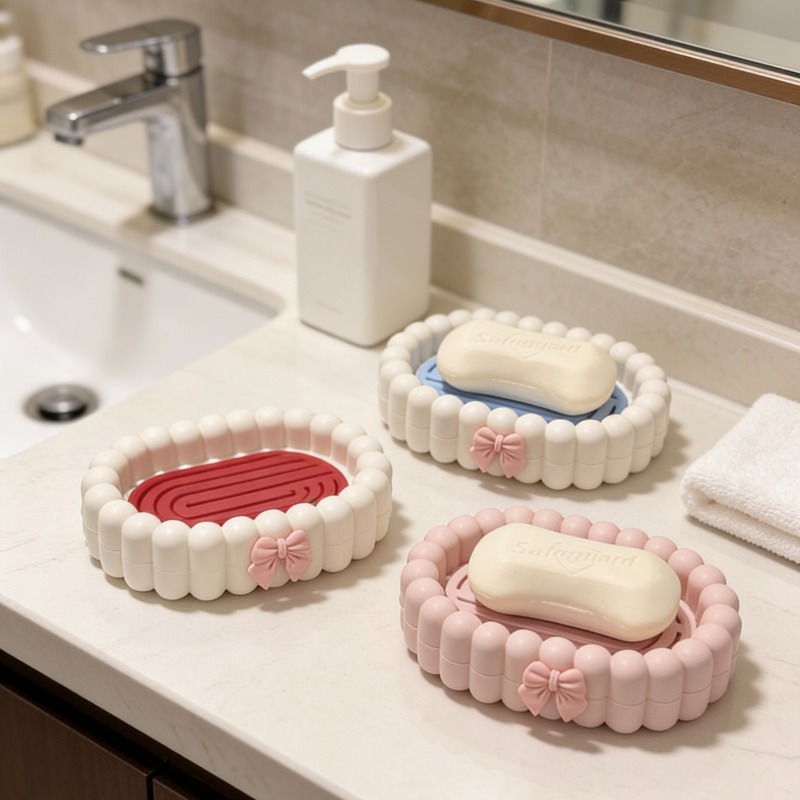 Kotak Sabun Pembuangan Air Kam - Home Essentials Bathroom Rack ulasan dan harga