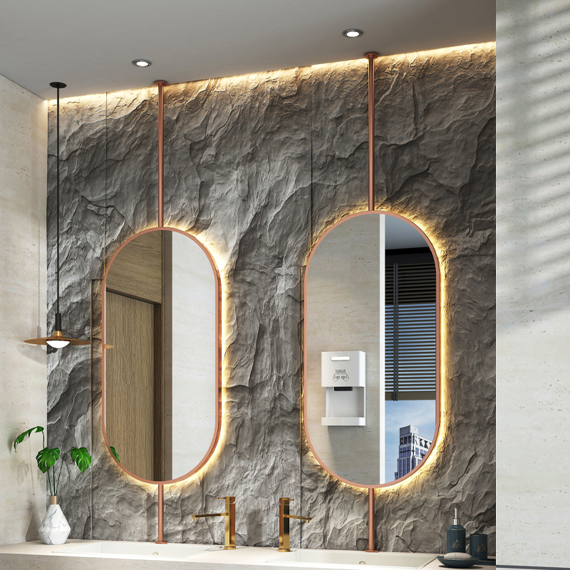 Cermin Gantung Oval Ukuran 60x - Bathroom Mirror Led ulasan dan harga