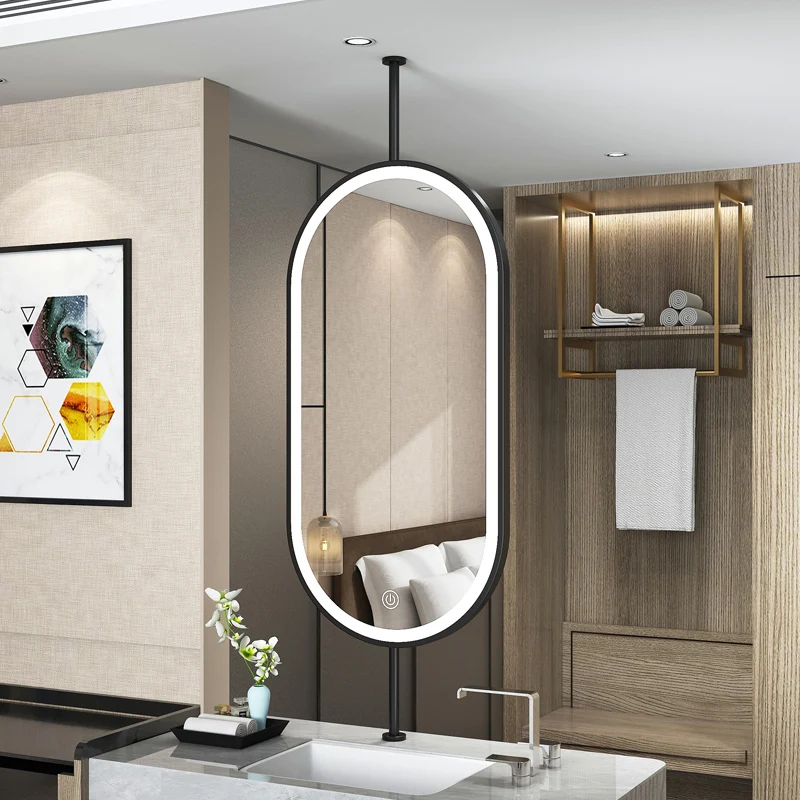 Cermin Gantung Oval Ukuran 60x - Bathroom Mirror Led ulasan dan harga