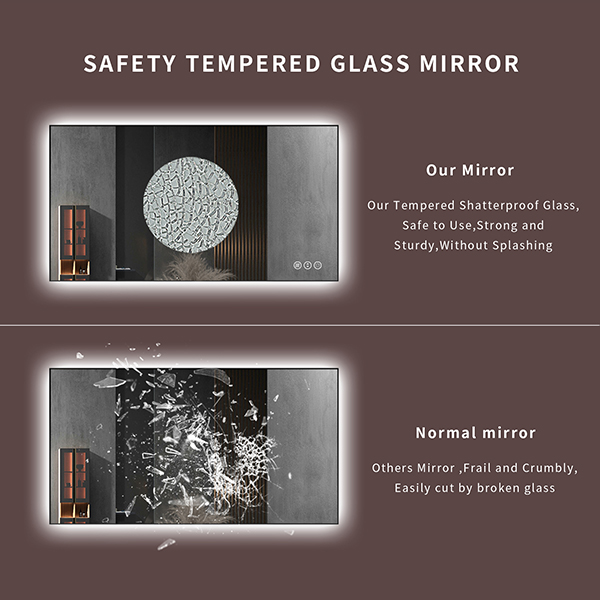 Cermin Kamar Mandi LED Persegi - Bathroom Mirror Led ulasan dan harga